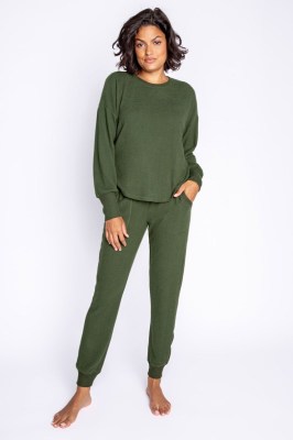 Lounge top - dark olive(1)